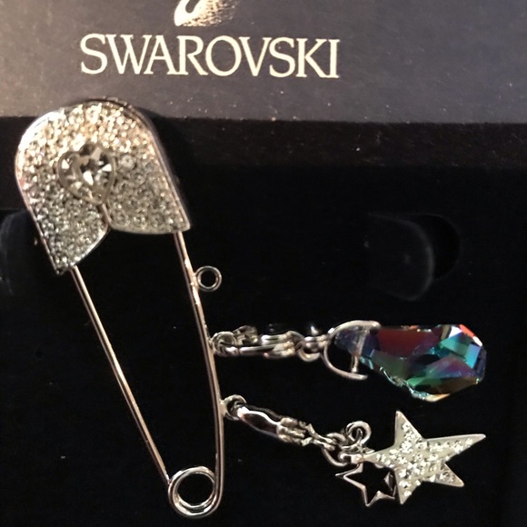 Swarovski Charmed Pin Brooch - Picture 2 of 5